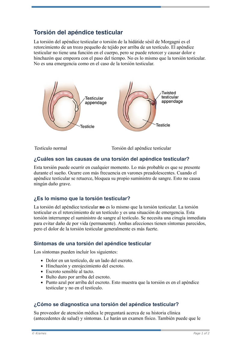 PDF Torsión del apéndice testicular HealthClips Online