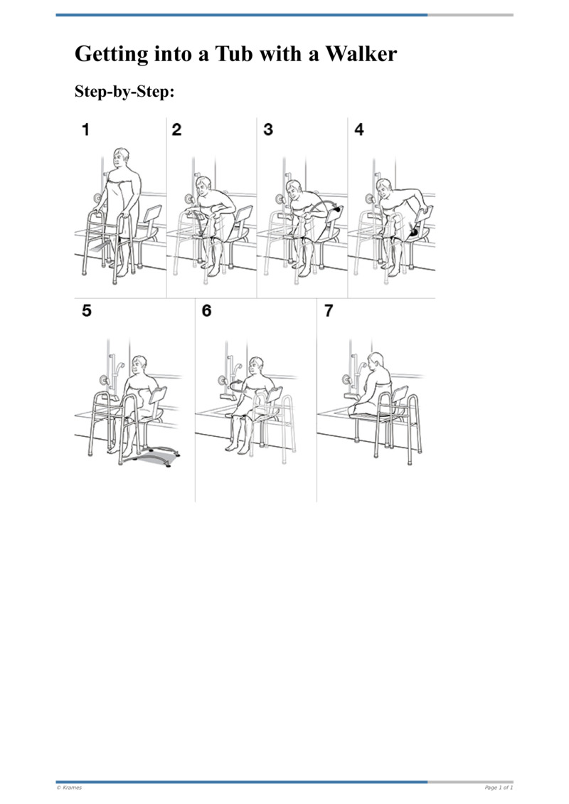 Text StepbyStep Getting into a Tub with a Walker HealthClips Online