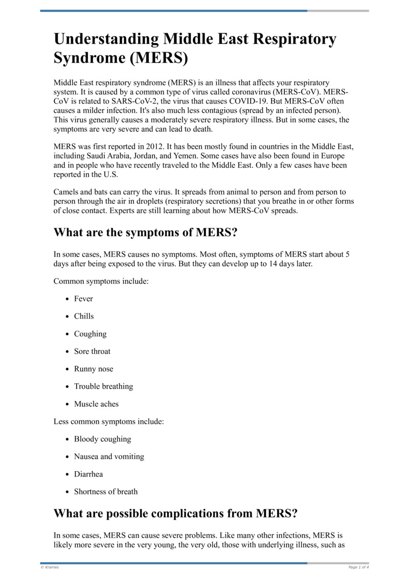 Text - Understanding Middle East Respiratory Syndrome (MERS ...