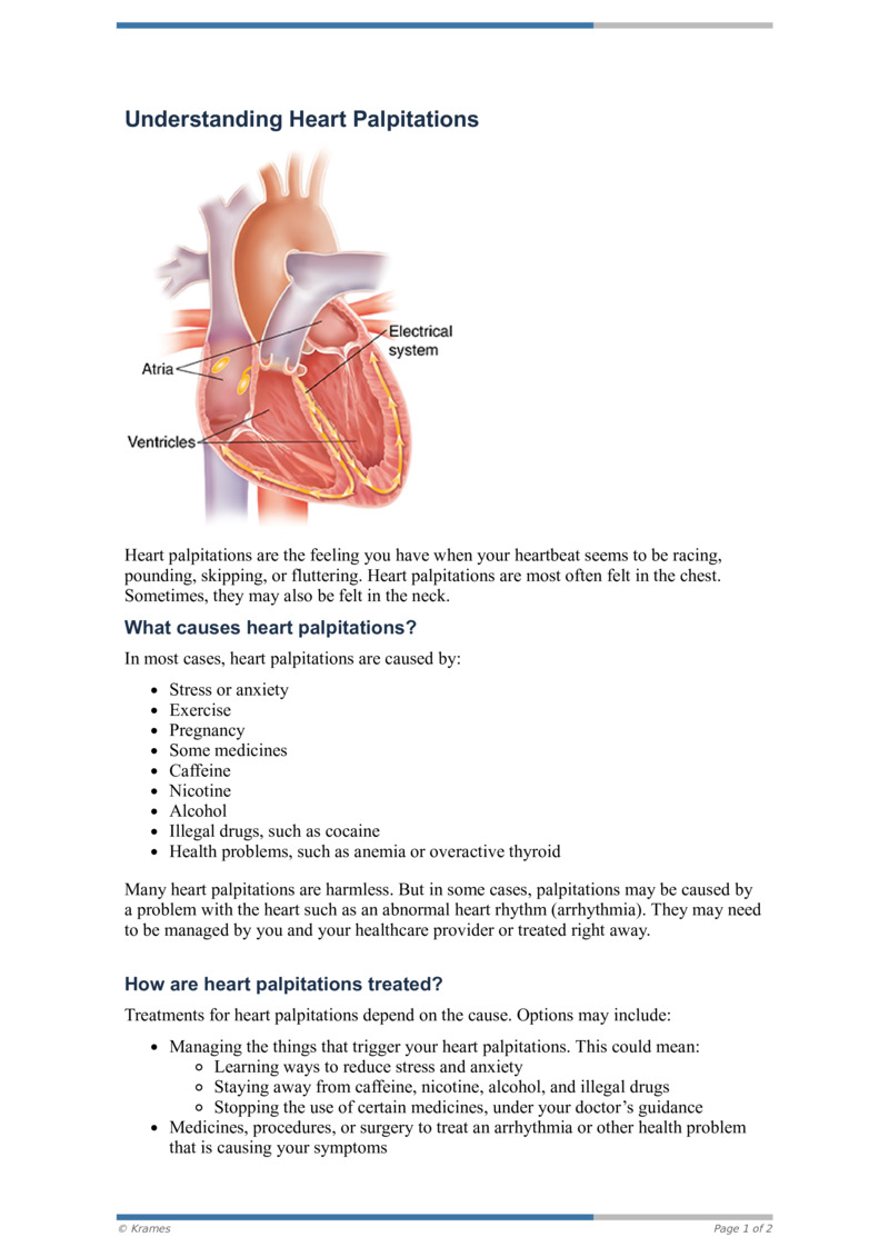 Pdf Understanding Heart Palpitations Healthclips Online