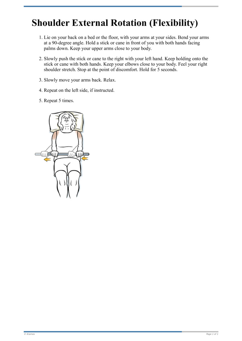 Shoulder External Rotation Chart.pdf Text - External Rotation, Shoulder (Flexibility) - HealthClips Online