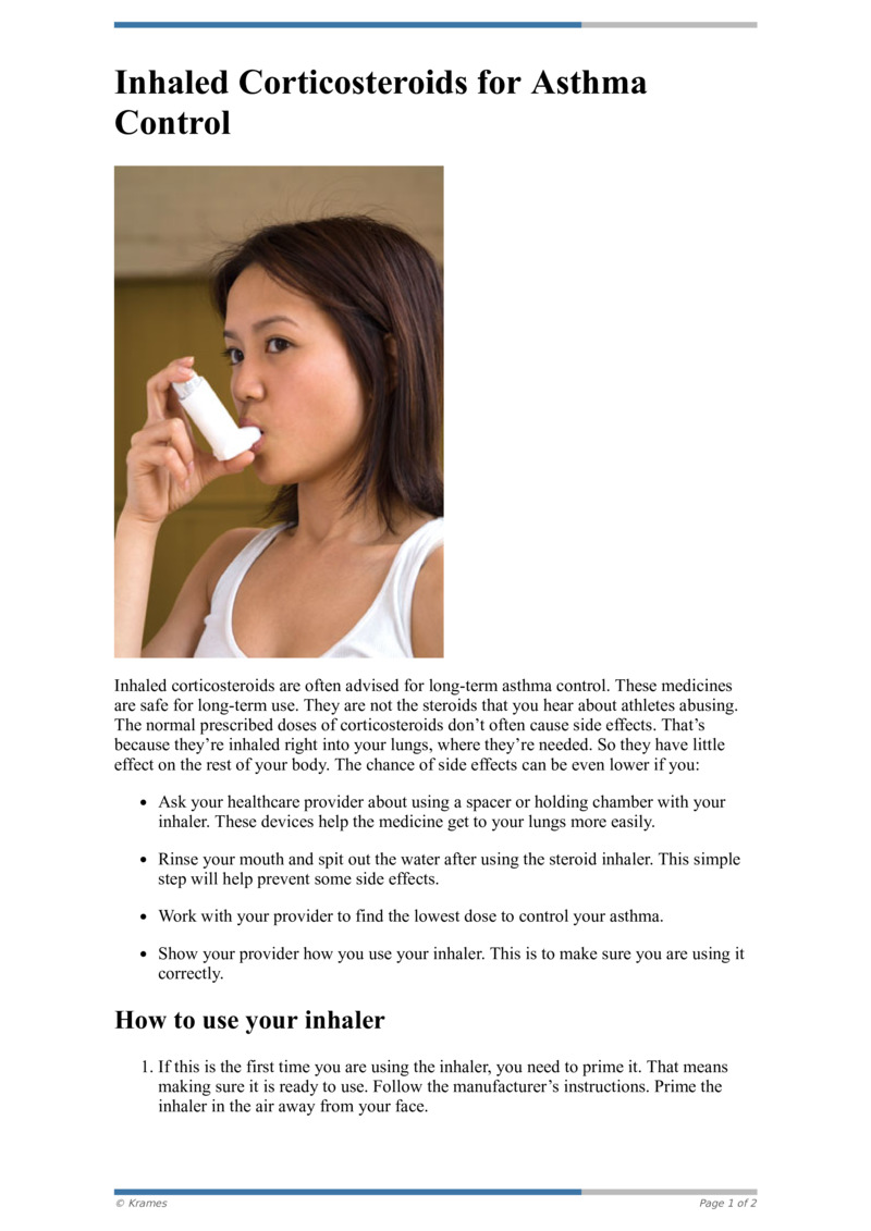 Text Inhaled Corticosteroids For Asthma Control Healthclips Online 1641