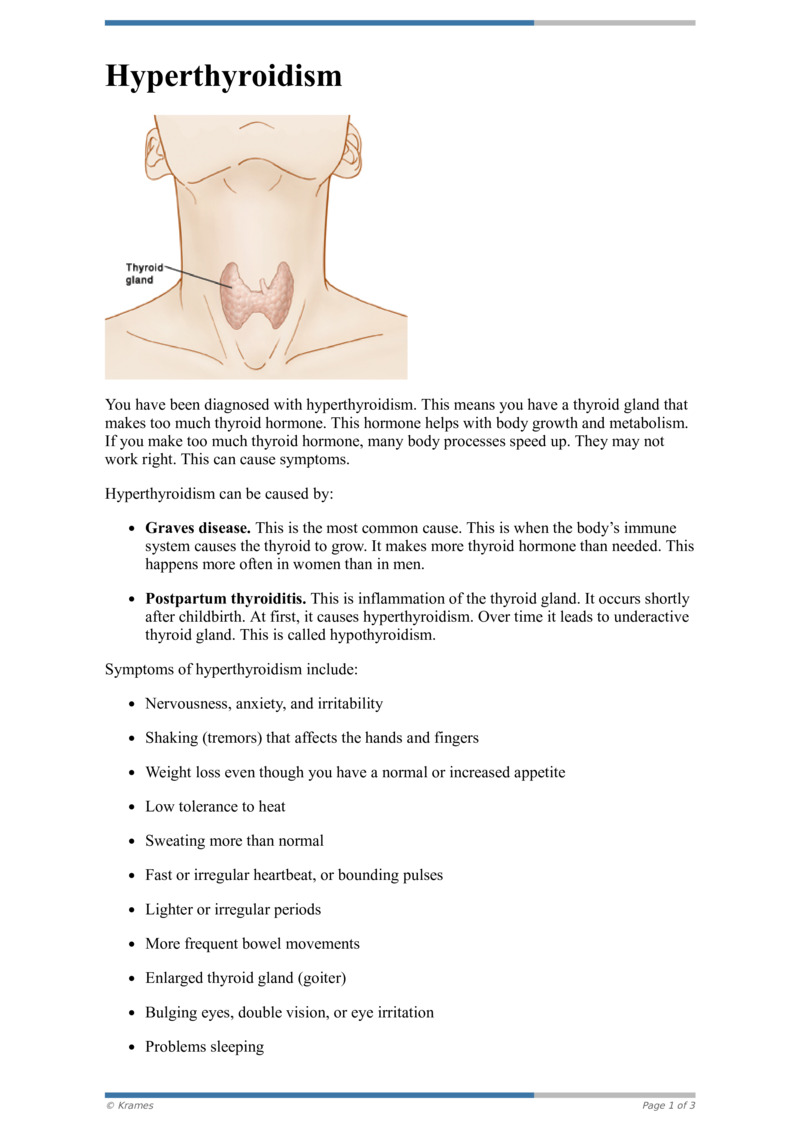 Poster image for "Hyperthyroidism"