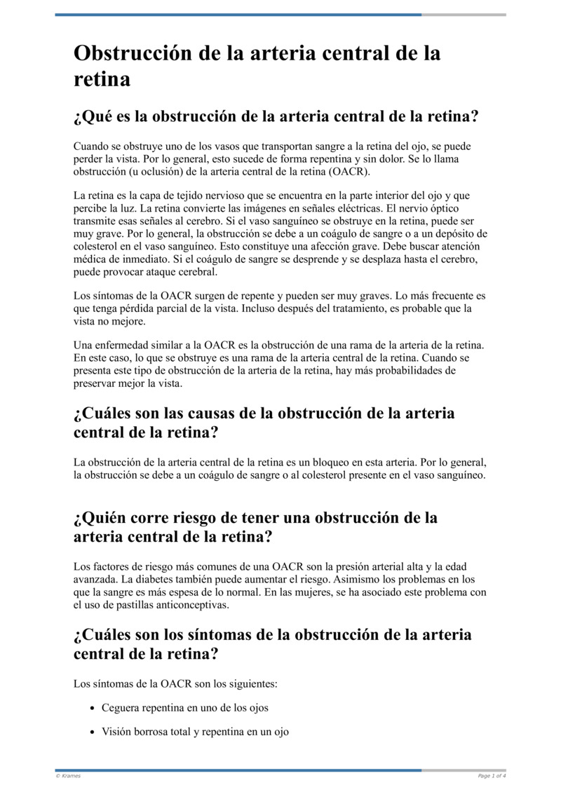 Text obstrucci n de la arteria central de la retina healthclips online