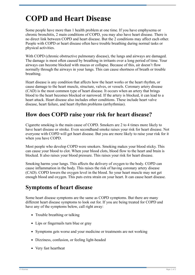 PDF - COPD and Heart Disease - HealthClips Online