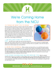 Thumbnail image for "We're Coming Home from the NICU"