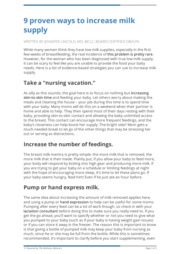 Thumbnail image for "9 proven ways to increase milk supply"