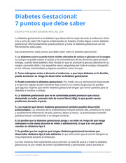 Thumbnail image for "Diabetes Gestacional: 7 puntos que debe saber"