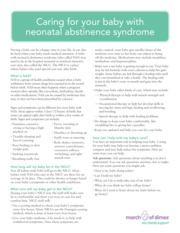 Thumbnail image for "Caring for your baby with neonatal abstinence syndrome"