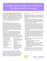 Thumbnail image for "Cuidado de su bebé con síndrome de abstinencia neonatal"