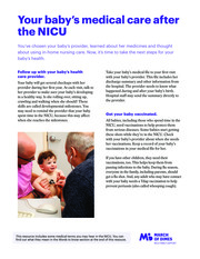 Thumbnail image for "Your baby's medical care after the NICU"
