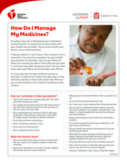 Thumbnail image for "How Do I Manage My Medicines?"