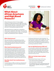 Thumbnail image for "What About African Americans and High Blood Pressure?"