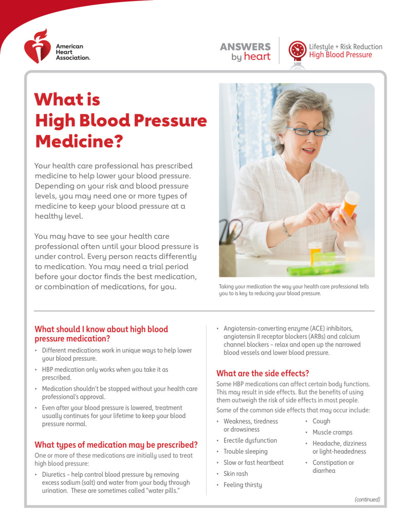 Text - What Is High Blood Pressure Medicine? - HealthClips Online