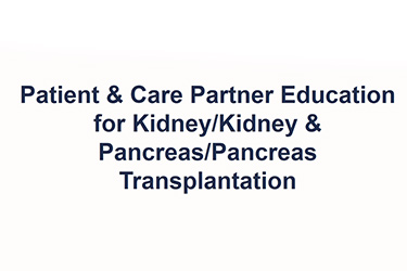 Thumbnail image for "Educación para Pacientes y Auxiliar de Ayuda para el Trasplante de Riñón, Páncreas y Páncreas/Páncreas"