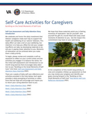 Thumbnail image for "Self-Care Activities for Caregivers"