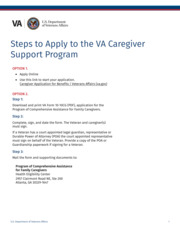 Thumbnail image for "Steps to Apply to the VA Caregiver Support Program"