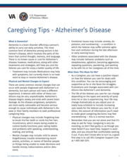 Thumbnail image for "Caregiving Tips - Alzheimer's Disease"