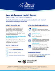 Thumbnail image for "Your VA Personal Health Record: Take Control of Your Health and Wellness"