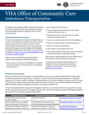 Thumbnail image for "VHA Office of Community Care: Ambulance Transportation"