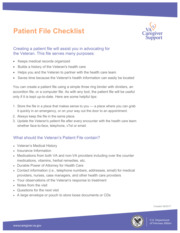 Thumbnail image for "Patient File Checklist"