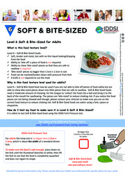 Thumbnail image for "Soft & Bite Sized Food For Adults"