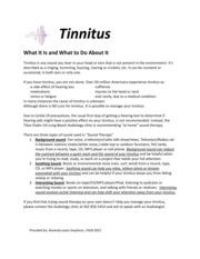 Thumbnail image for "Tinnitus"