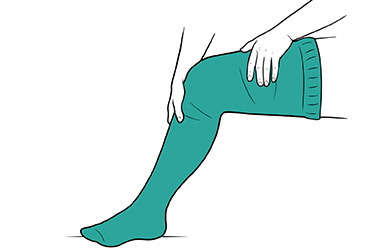 Thumbnail image for "Step-by-Step: Putting on Thigh-High Compression Stockings"