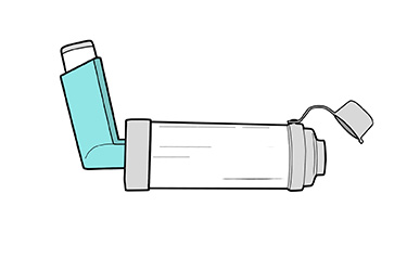 Thumbnail image for "Step by Step: Using a Metered-Dose Steroid Inhaler with a Spacer"