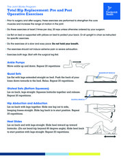 Thumbnail image for "Total Hip Replacement: Pre and Post Operative Exercises"