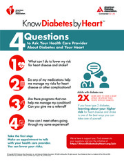 Thumbnail image for "4 Questions to Ask Your Health Care Provider About Diabetes and Your Heart"