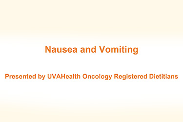 Thumbnail image for "Nausea and Vomiting"